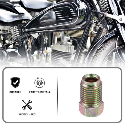 10 Pcs Motorcycle Brake Line Tube Fittings 10mmx1mm for 3/16 Brake Lines