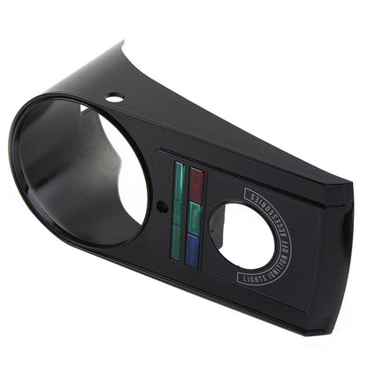 Black Speedometer Dash Panel Cover for 1991-1995 Harley Softail