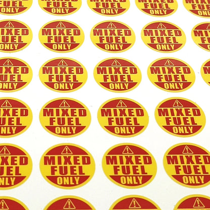 Mixed Fuel Only Sticker for Gasoline Decal for Truck Vinyl Tank Label