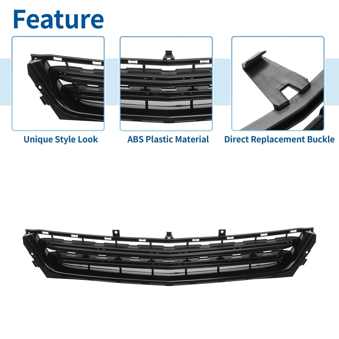 Front Lower Bumper Grille for Chevrolet Impala (2014-2020) Black