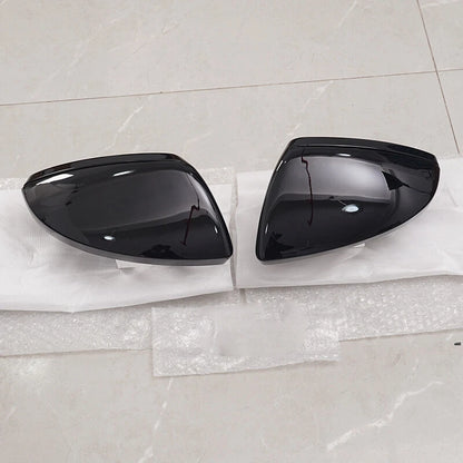 Rear Mirror Cover Case Shell 2 x for Audi A6 A7 A8 (2019-2021) Black