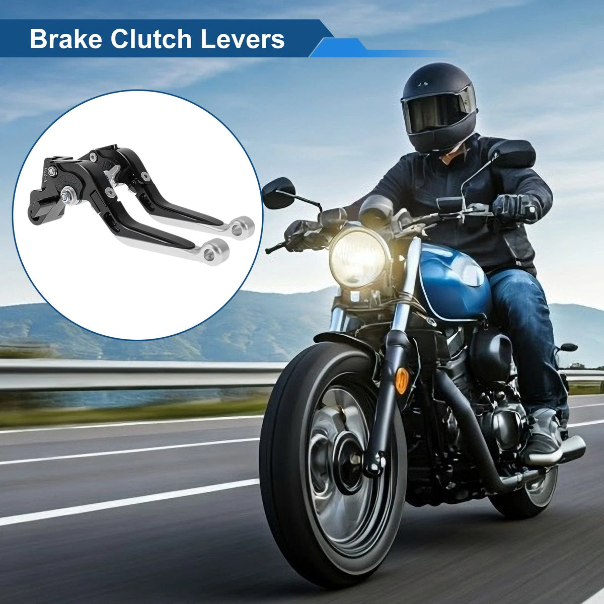 Adjustable Short Long Brake/Clutch Levers 1 Pair for Kawasaki NINJA650R (2006–2009)