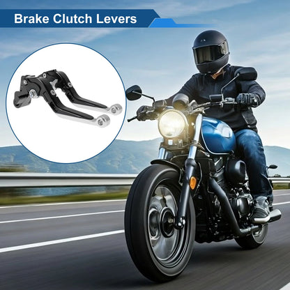 Adjustable Short Long Brake/Clutch Levers 1 Pair for Kawasaki NINJA650R (2006–2009)