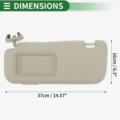 Left Car Sun Visor for Toyota Corolla (2011-2013) with Mirror