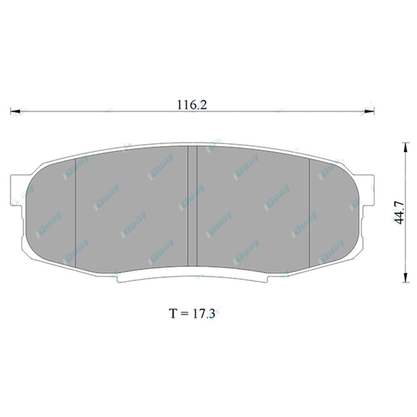Rear Disc Brake Pad Set for Landcruiser 200 Series URJ200 VDJ200 (2007-2021)