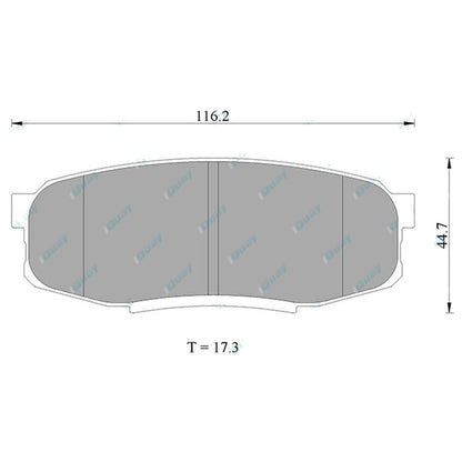 Rear Disc Brake Pad Set for Landcruiser 200 Series URJ200 VDJ200 (2007-2021)