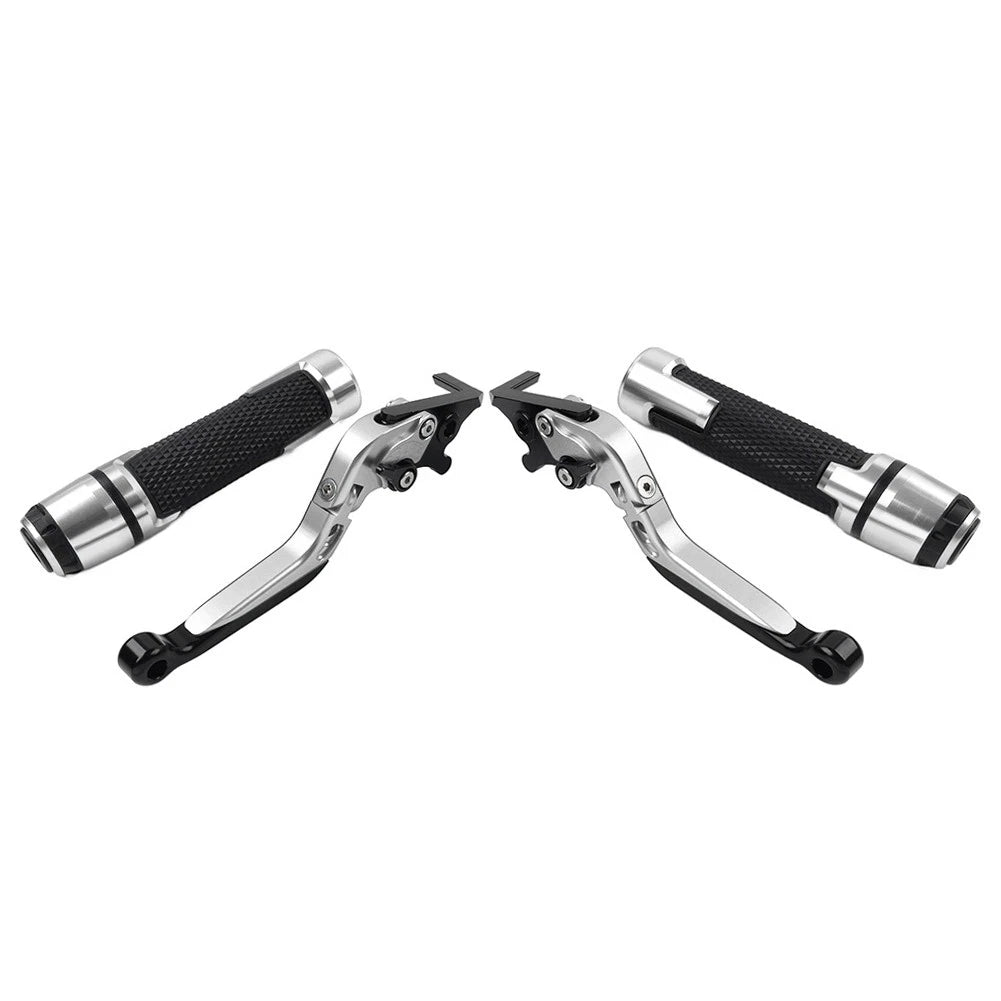 Folding Extendable Brake Clutch Levers & Handlebar Grips for Benelli BN302S