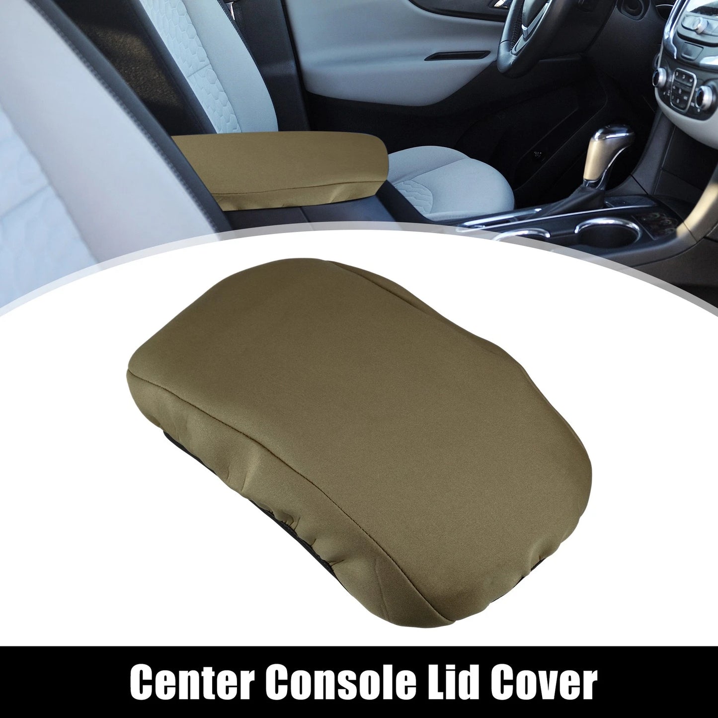 Center Console Armrest Cover for Chevrolet Equinox (2018-2023) Deep Brown