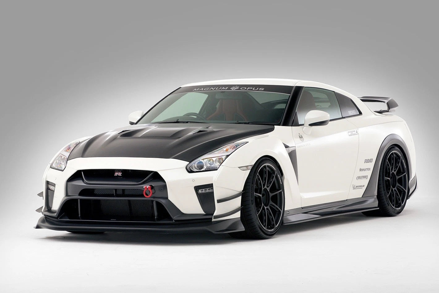 Lid Fuel Filler Black KH3 for Nissan R35 GT-R