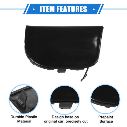 Front Left Bumper Tow Hook Cover for Toyota Prius XW30 (2012-2015) Black