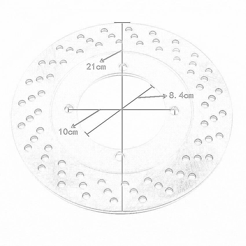 Rear Brake Disc for Suzuki GSXR250 GSXR400 (CK/RL/RM/RN/RP/RS/RG125)