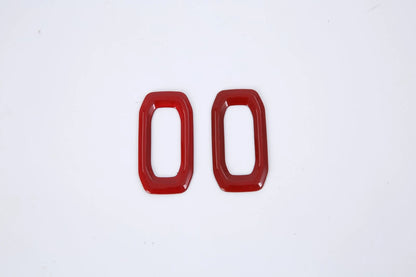 Door Lock Switch Button Cover Trim for 2018-2023 Jeep Wrangler JL ABS Red 2 x (2018-2023)