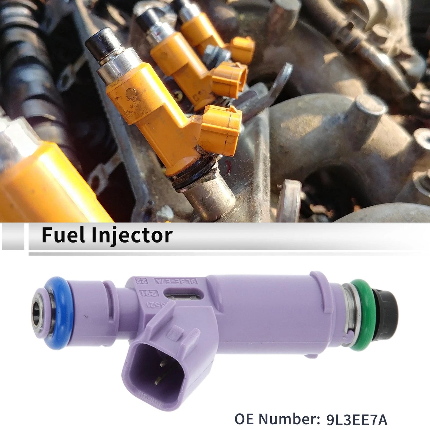 Fuel Injector No.9L3EE7A for Ford Mustang GT 4.6L (2005-2010)