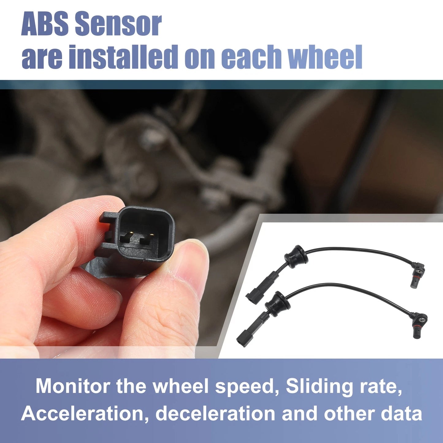 ABS Sensor  Rear Left & Right for Chevrolet Equinox (2010-2017)