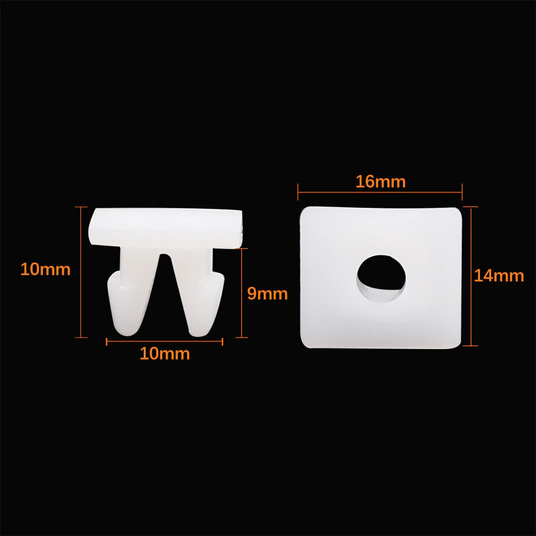 20pcs Plastic Rivet White Bumper Fender Fastener Clips for Toyota Camry