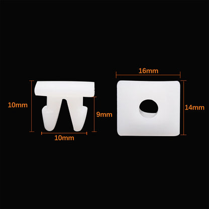 20pcs Plastic Rivet White Bumper Fender Fastener Clips for Toyota Camry