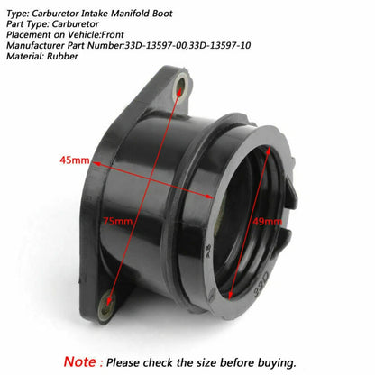 Intake Manifold Link Rubber for Yamaha YZ450FX YZ450F (2010-2018)