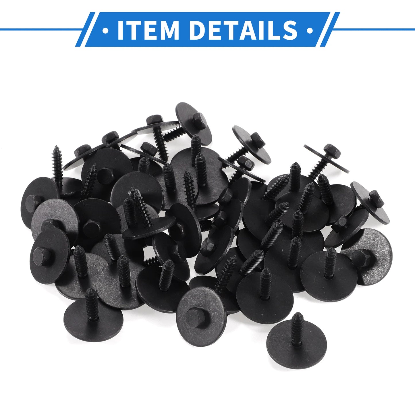 50 x Car Fender Liner Splash Shield Bumper Cover Screws for Mercedes-Benz A220