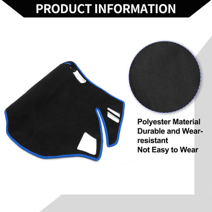 Dashboard Cover Mat for Honda Odyssey (2022-2024) Black Blue 1 Set