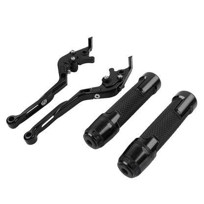 Black Extendable Brake Clutch Levers Grip Set for Ducati Monster (2009-2015)