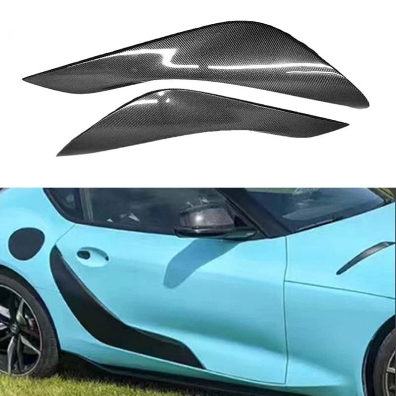 Real Carbon Fiber Side Door Vent Panel Cover for Toyota GR Supra A90 2019+