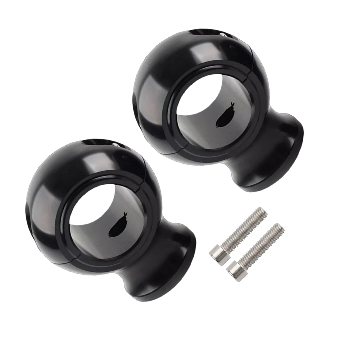 2 x Handlebar Riser Clamp for Harley Touring/Dyna/FatBob/Softail (2000-2023)