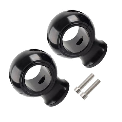 2 x Handlebar Riser Clamp for Harley Touring/Dyna/FatBob/Softail (2000-2023)