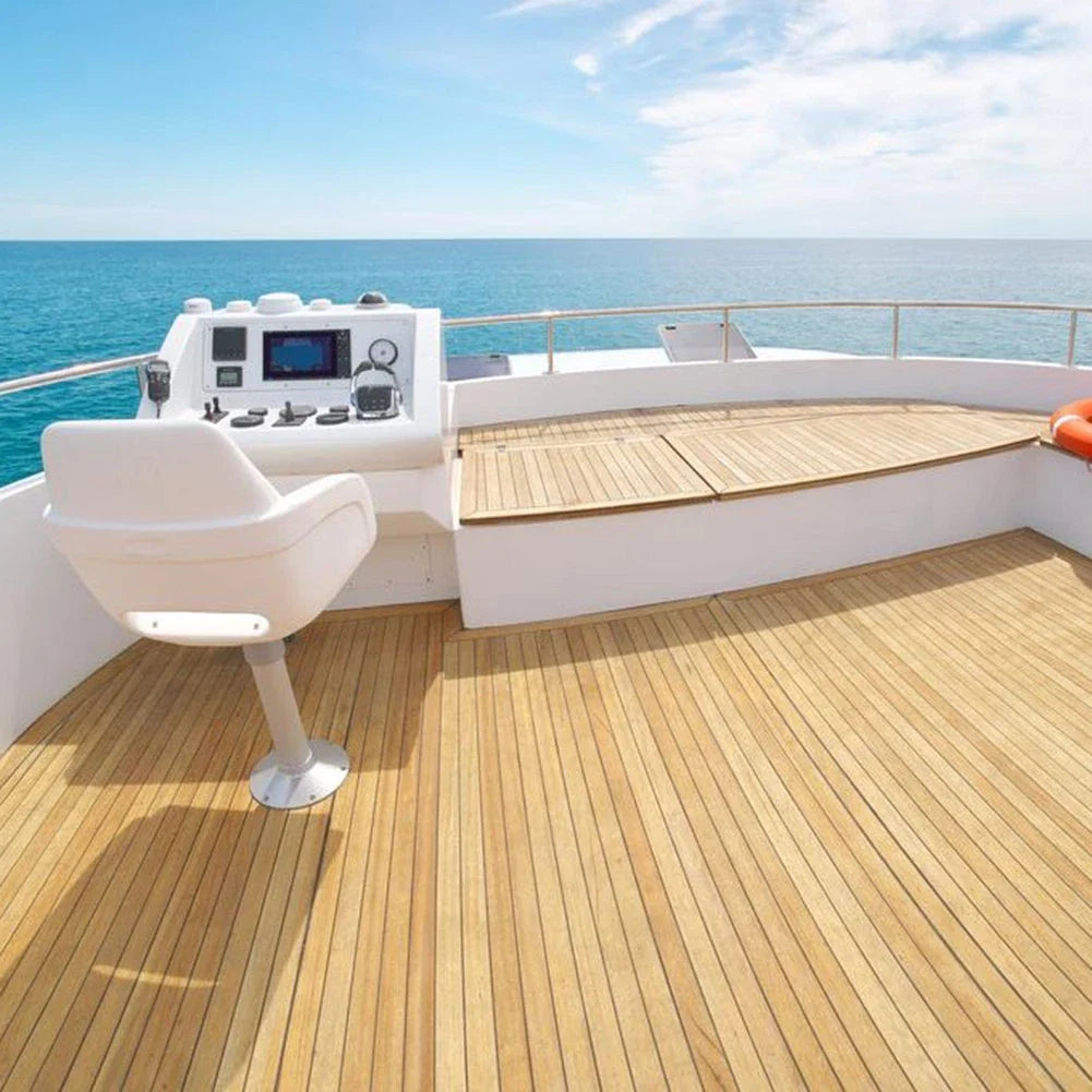 Foldable Teak Wood Step Board Footrest for Boat Helm 305x158mm