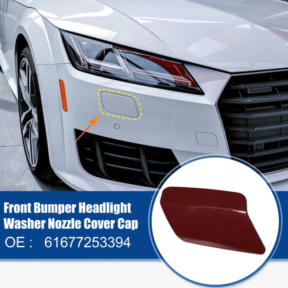 Red Front Right Headlight Washer Nozzle Cover for BMW 328i (2011-2013)