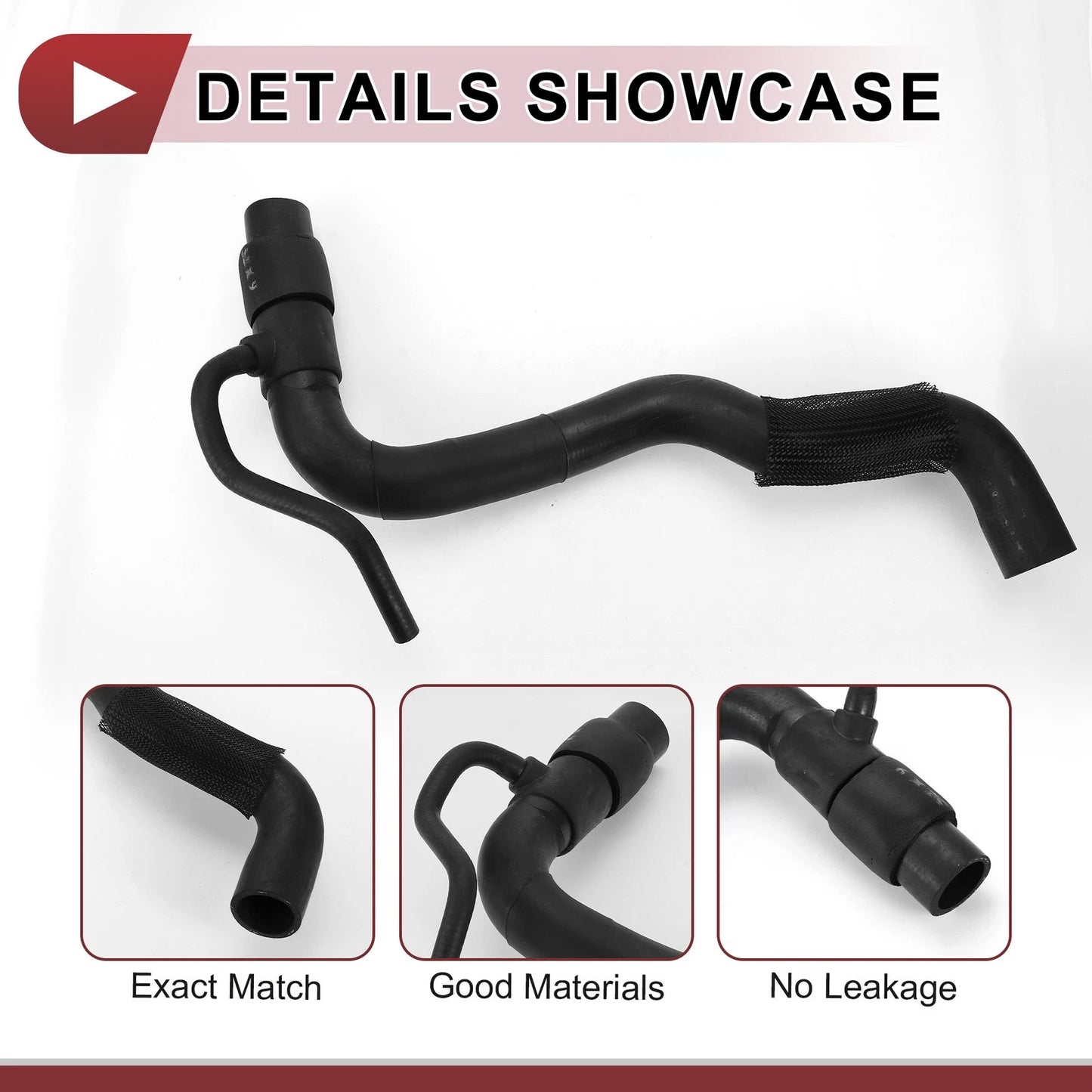 Radiator Coolant Hose 2.5L for Toyota RAV4 (2006-2012) Rubber Black