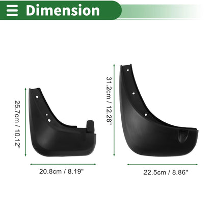 Mud Flaps Splash Guards for Kia Soul (2010-2013)