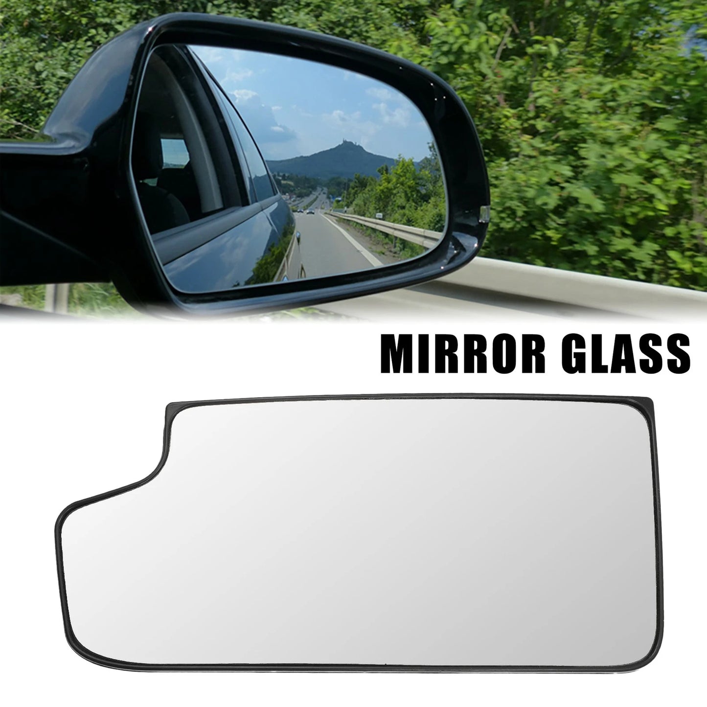 Driver Side Rearview Mirror Glass Non-Heated Mirror for Chevrolet Silverado 1500