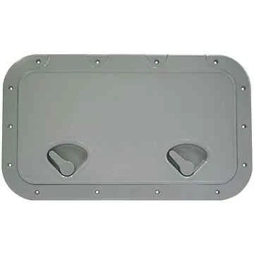 Caravan RV Access Hatch 600mm x 355mm 2 Handles Grey Nuova Rade Made in Italy