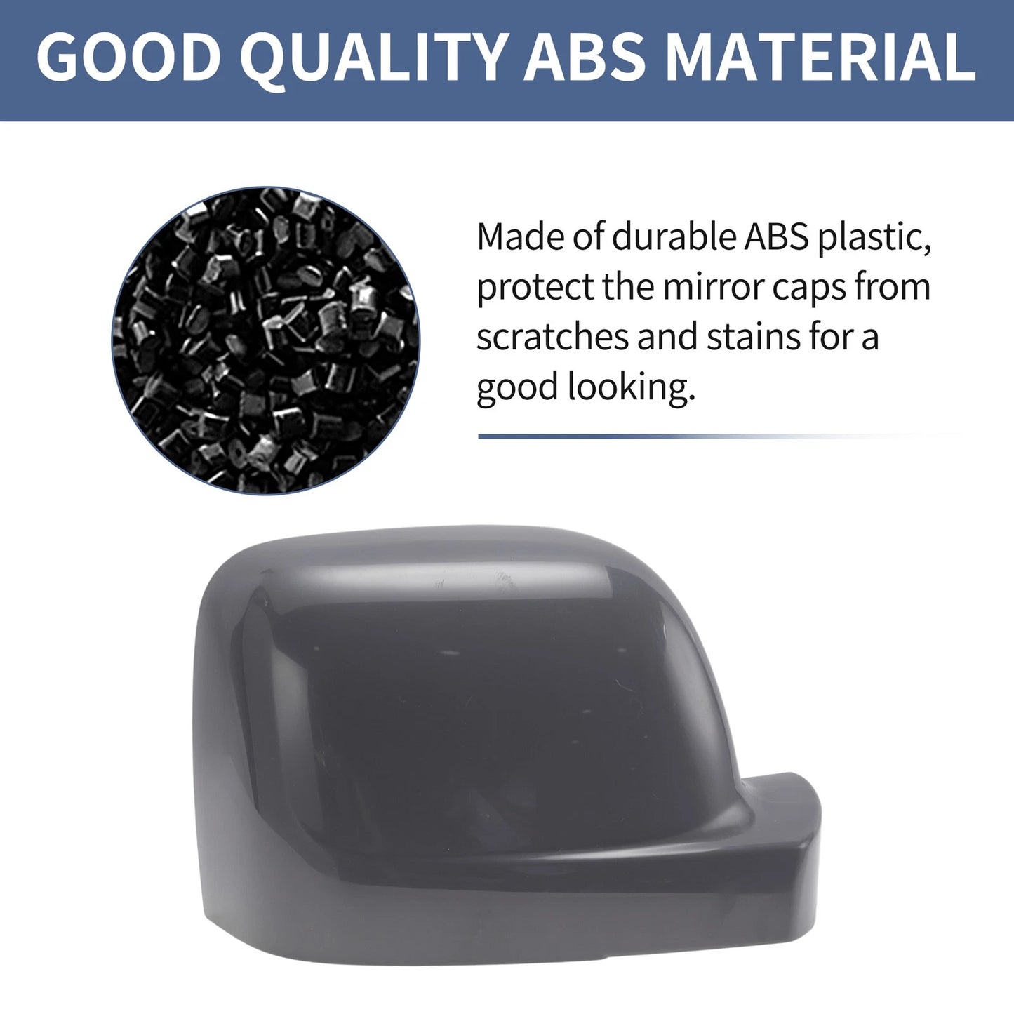 Driver Side Mirror Cover Cap Gray for FIAT TALENTO (2016-2020)