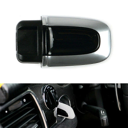 Silver ABS One Button Start Key Cover Case for Macan (2015-2023)
