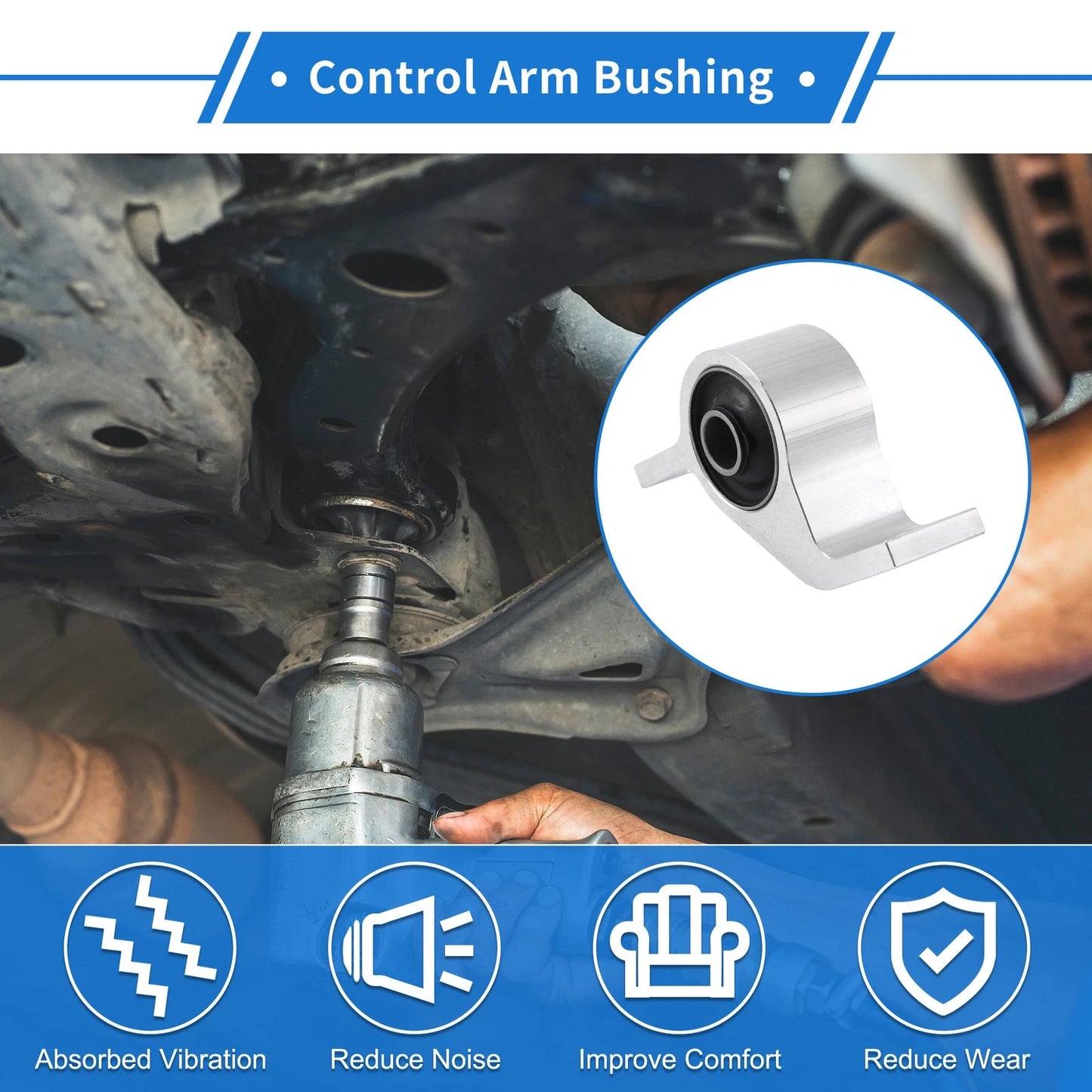 Rear Left Control Arm Bushing for Subaru Forester, Impreza (2000-2008)