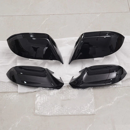 2 x Gloss Black Mirror Cover Caps for AUDI A7 S7 RS7 (2010-2017)