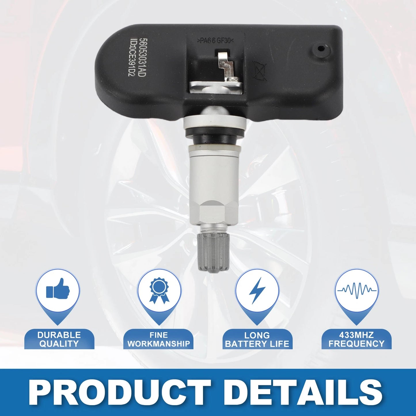 Tire Pressure Sensor Chrysler Town & Country (2008-2010) 433MHz