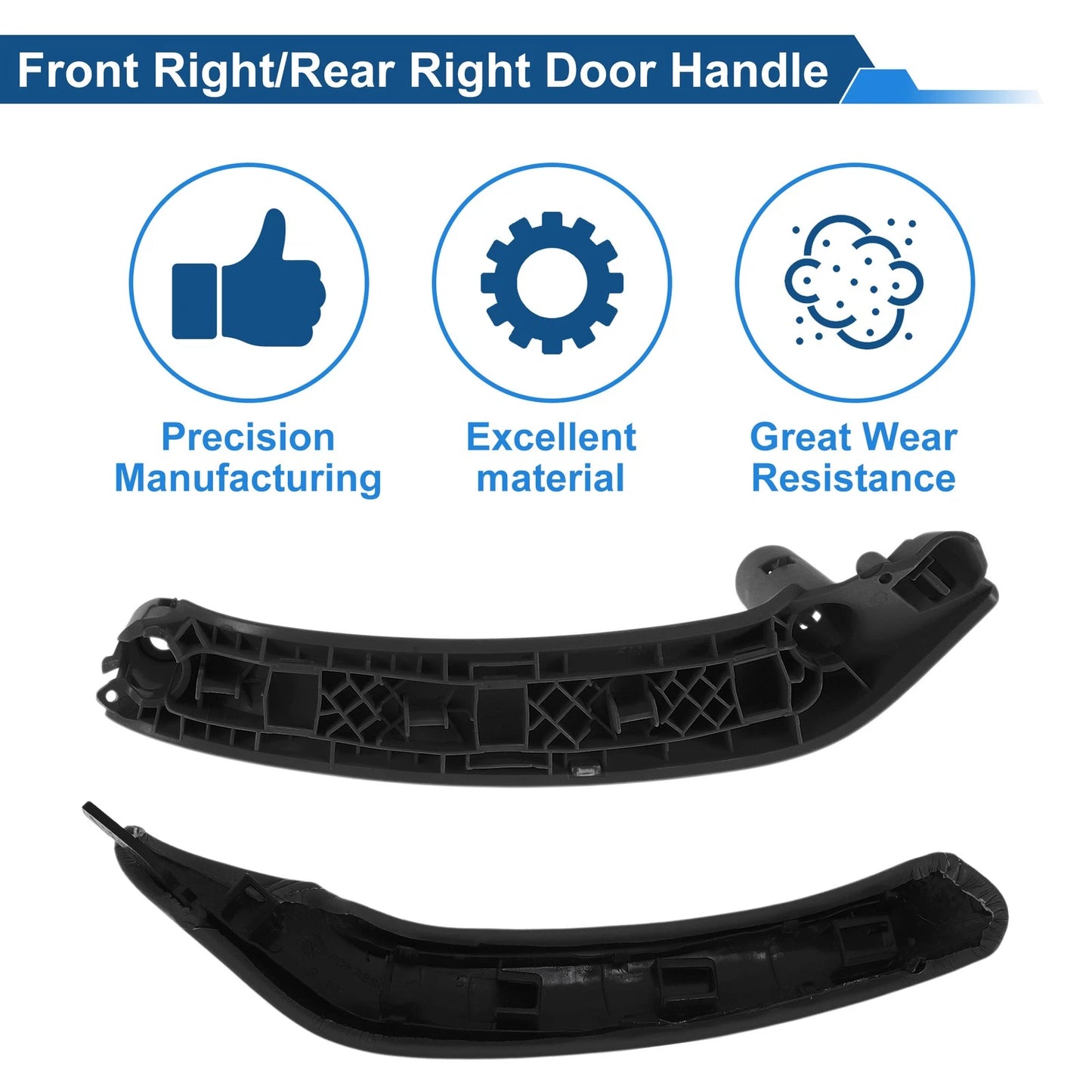Front Driver Side Inner Door Handle for BMW X3 F25 (2010-2016) Black