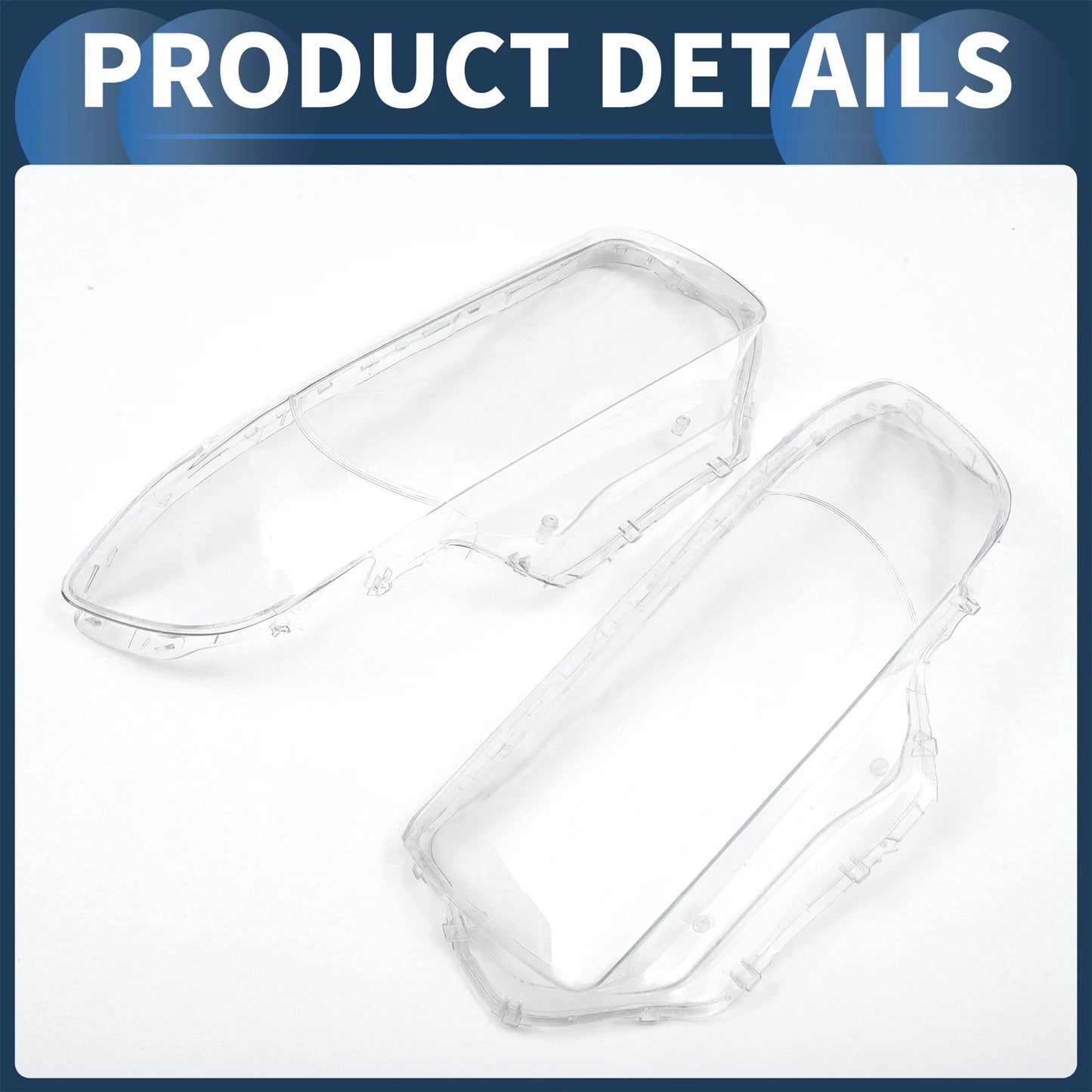 Front Left Right Headlight Lens Covers for Subaru Forester (2006-2008)