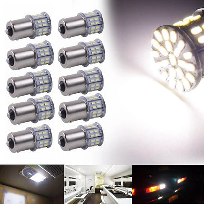 10 x 50SMD LED Tail Turn Signal Light Bulbs for BA15S 1156