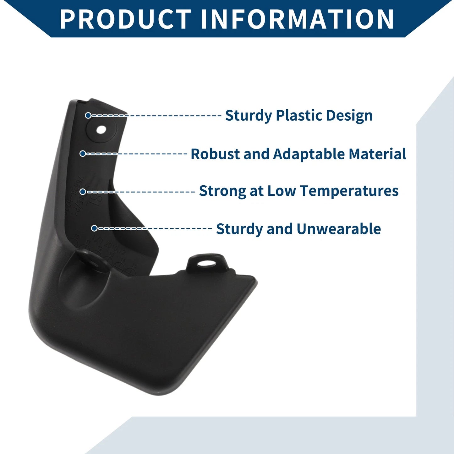 Mud Flaps Splash Guards 1 Set for Toyota Vitz (2011-2023)