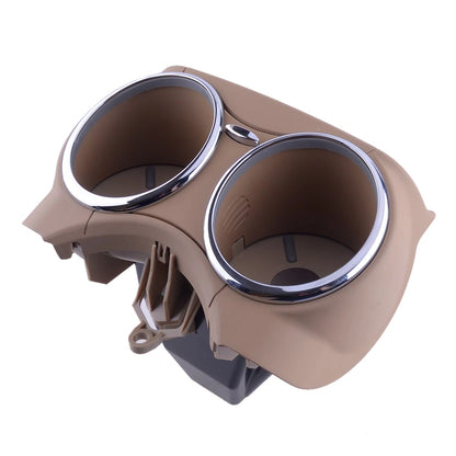 Beige Dual Drink Cup Holder Mount for Benz CLS500 CLS550 CLS63 CLS55 AMG (2005-2011)