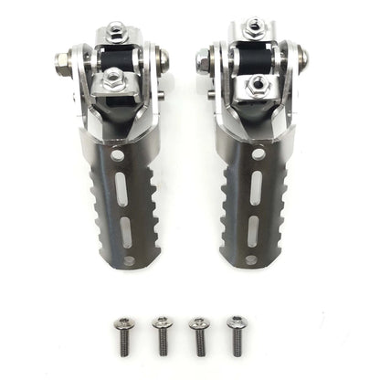 Folding Footrest Pegs for BMW R1250GS (2021-2022) - Silver 2 x