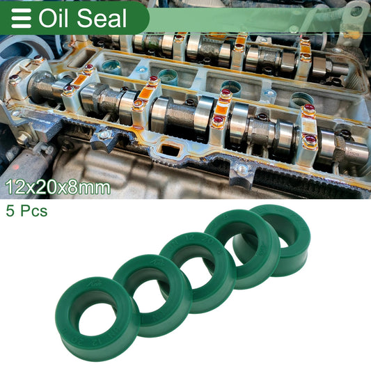 Oil Seal 12x20x8mm TPU Seal Ring 5 Pcs for Rotary Shaft