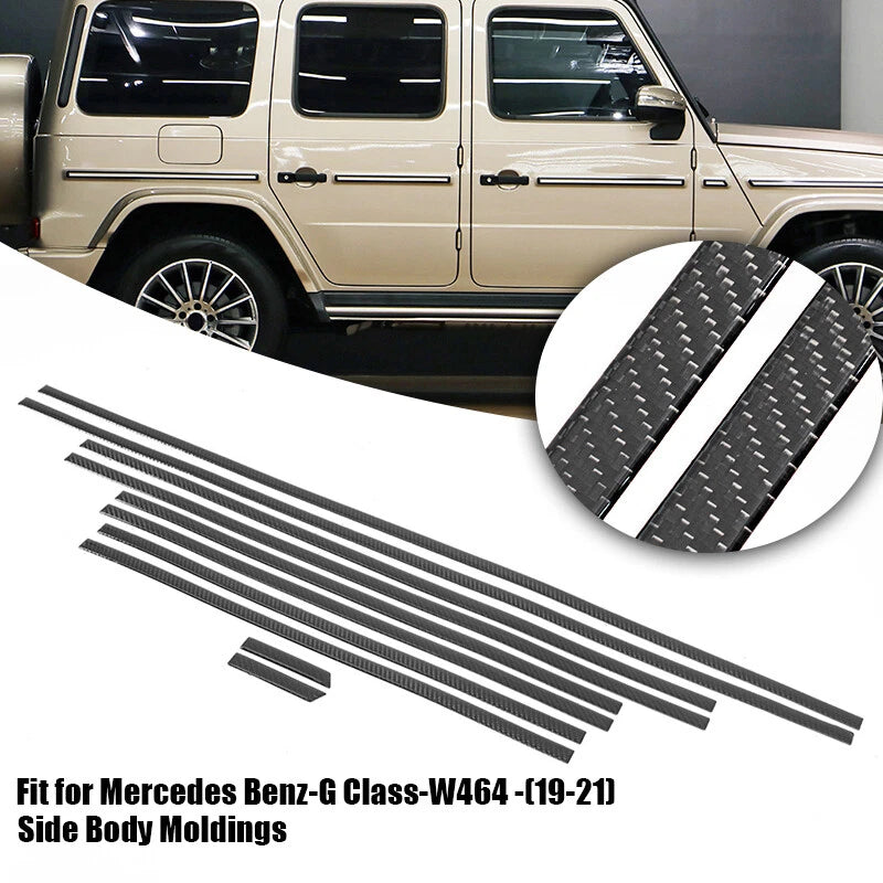 Carbon Fiber Side Molding Trim Set for G Class W464 G63 G55 G500 (2019-2021)