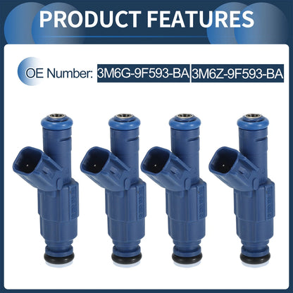Fuel Injector 2 x No.3M6G-9F593-BA for Ford Focus Mk1 Hatchback (2005-2008)