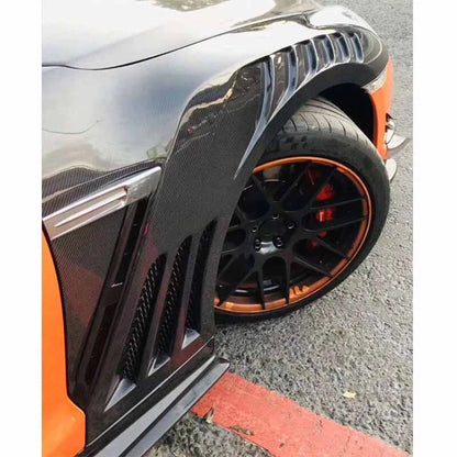 Real Carbon Fiber Front Side Fenders for Nissan GT-R GTR R35 2009-2021