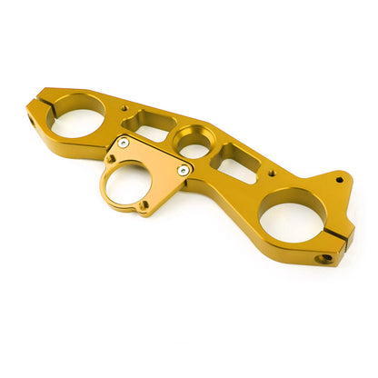 Triple Clamps Upper Top Clamp for Kawasaki ZX6R (2009-2012) Gold E8