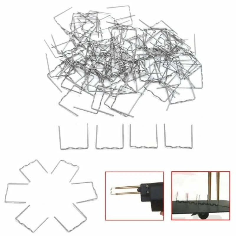 Pre-Cut Flat Staples 100pcs 0.6mm for Car Auto